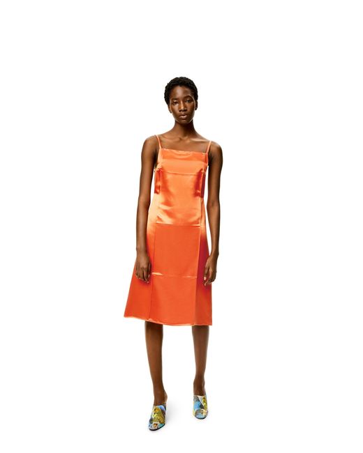 Loewe Orange Slip Dress