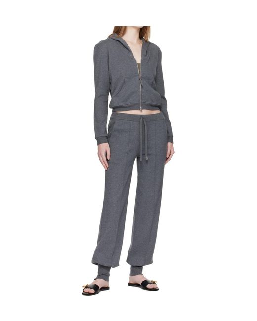 Tom Ford Gray Cuffed Drawstring Trousers