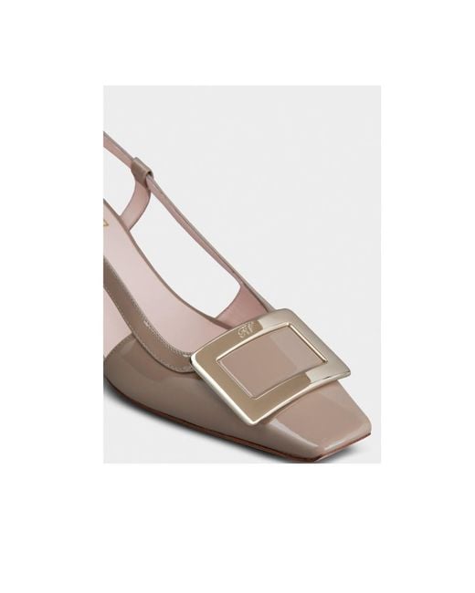Roger Vivier Multicolor Belle Vivier Buckle Slingback Pumps