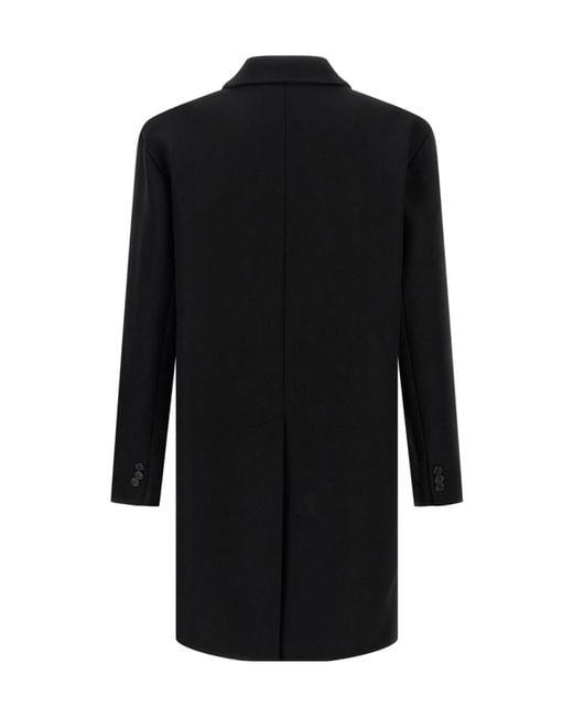 DSquared² Black Wool Coat for men