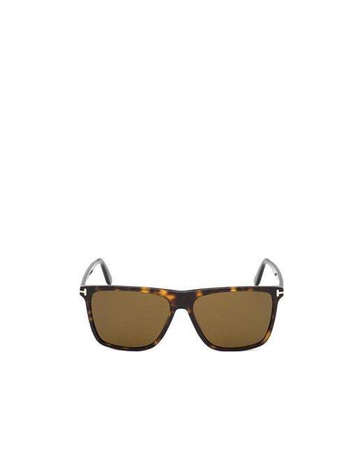 Tom Ford Metallic Fletcher Square-Frame Sunglasses