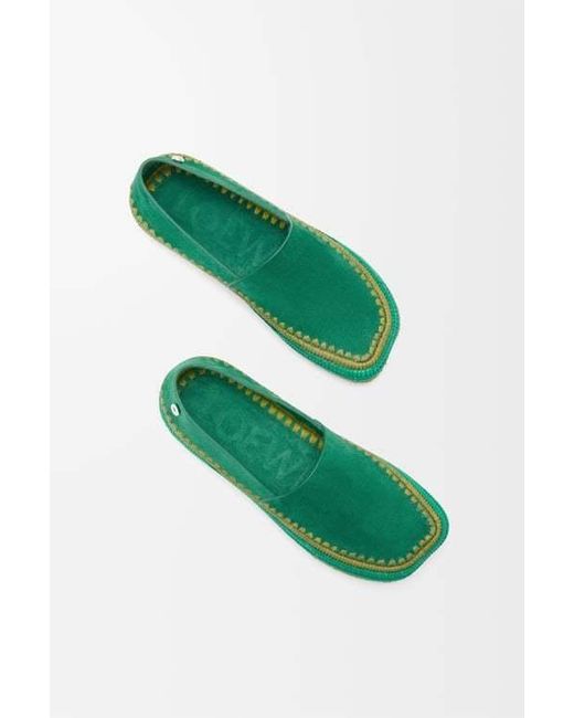 Loewe Green Rio Slipper