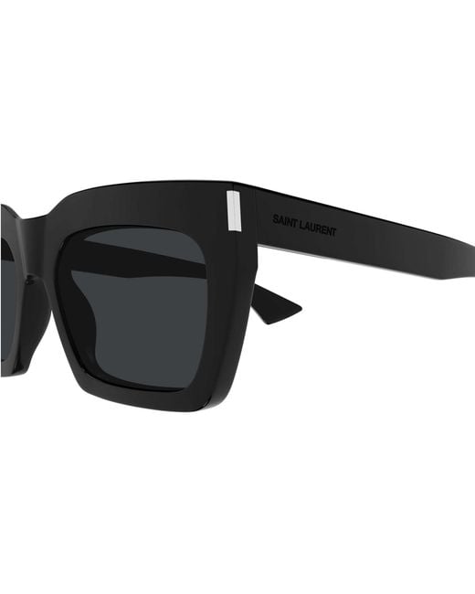 Saint Laurent White Eyewear Rectangular Frame Sunglasses for men