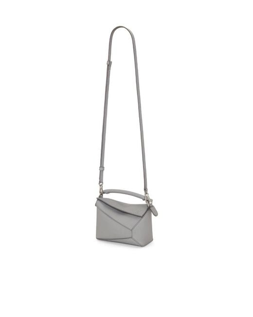 Loewe Gray Puzzle Mini Shoulder Bag