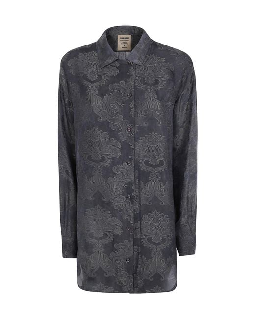 Uma Wang Gray Long-Sleeve Casual Jacket