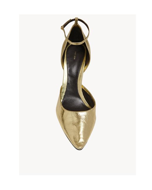 The Row Metallic Pointed High Heels