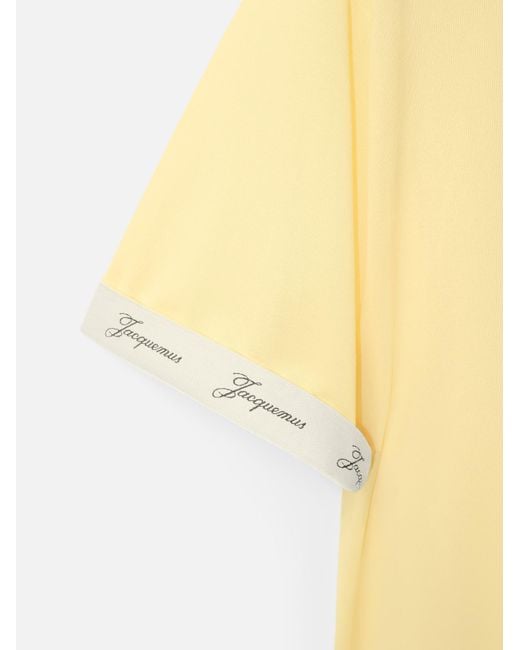Jacquemus Yellow Rond Carre Oversized T-Shirt for men
