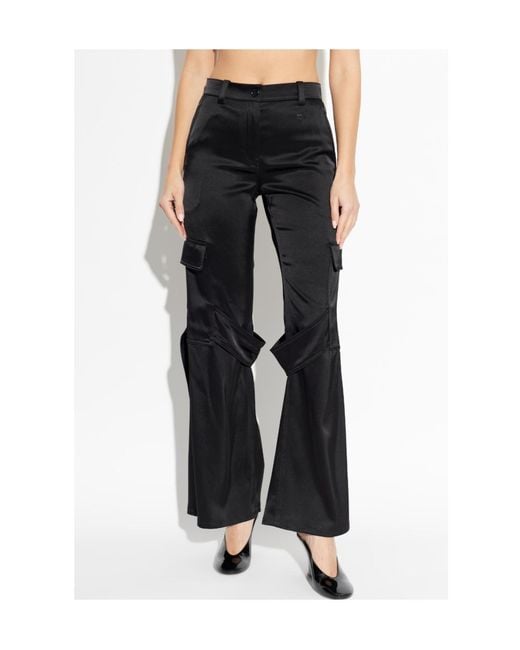 Courreges Black Belt Loop Cargo Pants