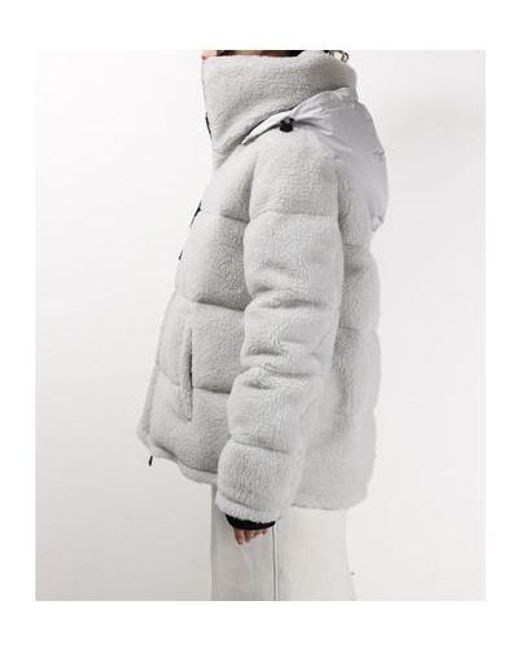 Herno Gray Long-Sleeved Down Jacket