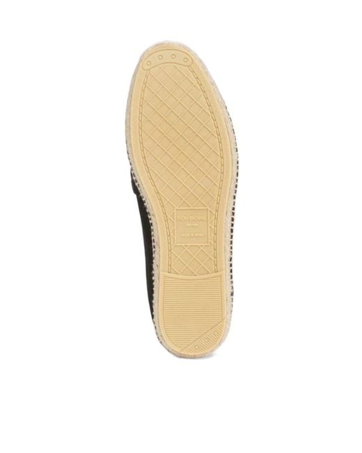 Thom Browne Black Varsity Penny Slip-On Espadrilles