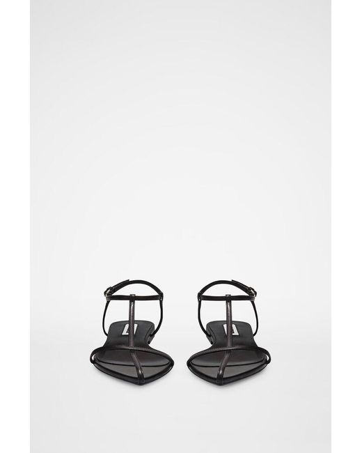 Jil Sander White Pointed-Toe Ankle-Strap Sandals