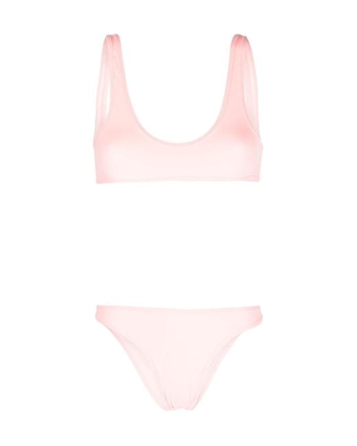Reina Olga Pink Round-Neck Bikini Set