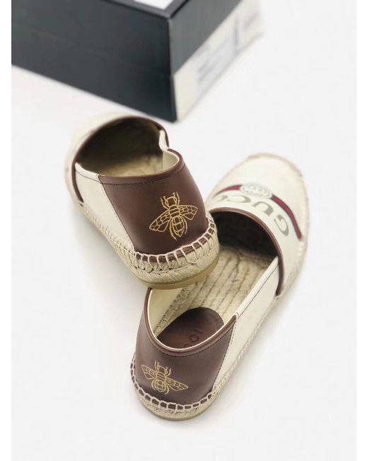 Gucci Natural Logo Canvas Espadrille for men