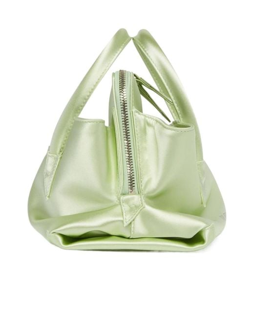 The Attico Metallic The La Passeggiata Mini Top Handle Bag