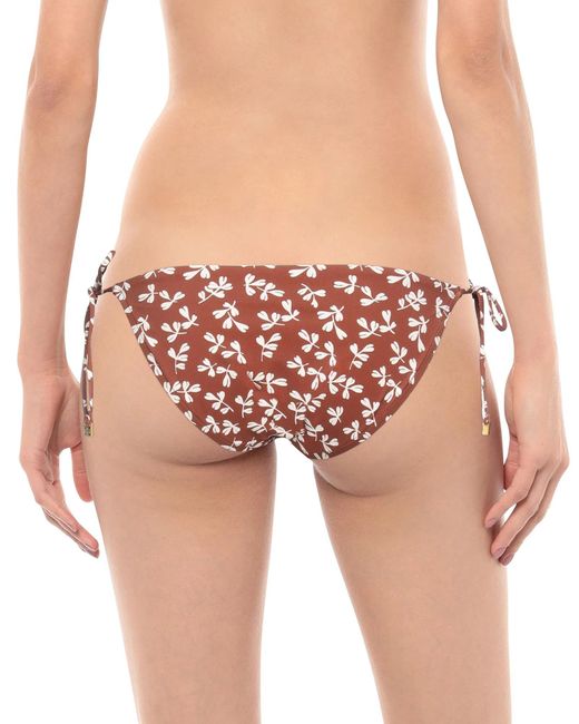 Tory Burch Pink Floralprint Bikini Bottoms