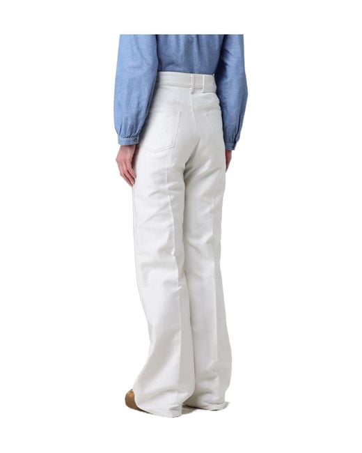 A.P.C. Blue High-Rise Straight-Leg Jeans