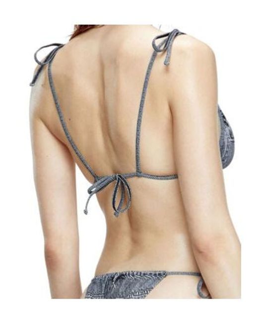 DIESEL Blue Tatiana-Dnm Bikini Top