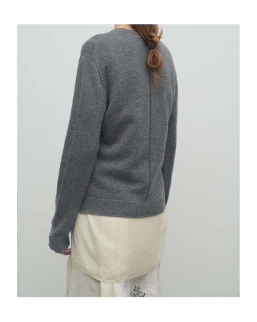 The Row Gray Jayad Cashmere Sweater