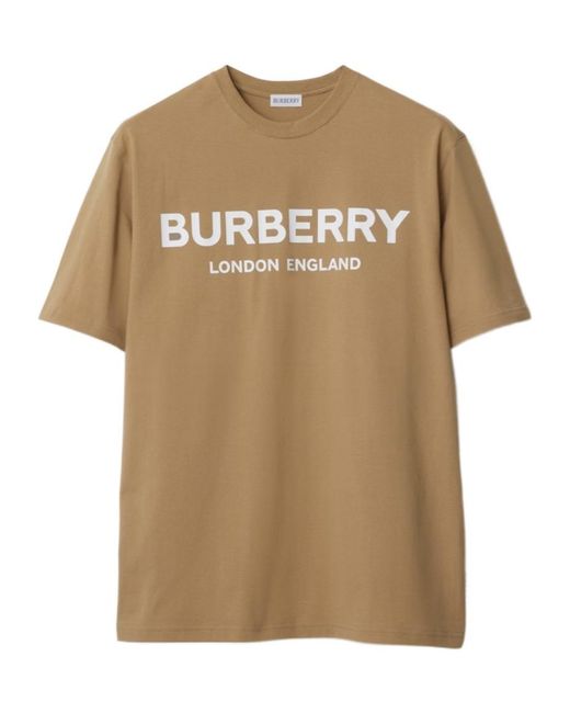 Burberry Natural Logo Cotton T-Shirt for men