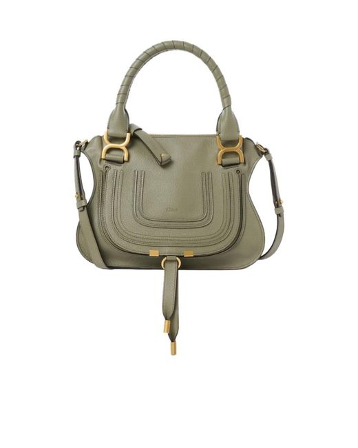 Chloé Green Chloé Marcie Small Tote Bag