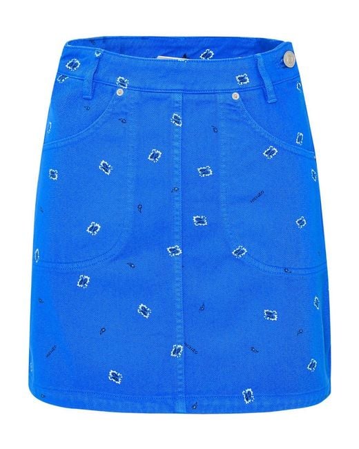 KENZO Blue Short Skirts