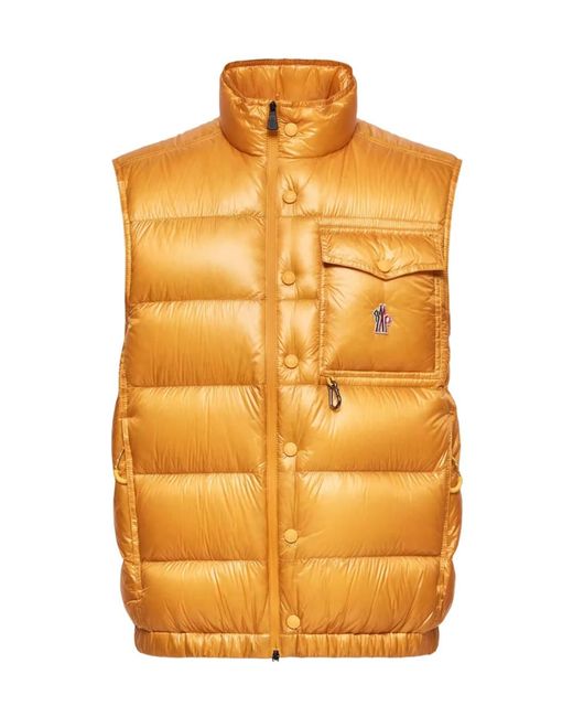 Moncler Orange Grenoble Uychi Packable Down Gilet for men