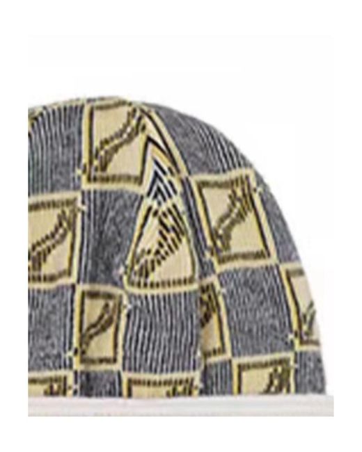 we11done Metallic Logo Printed Trimmed Hat for men