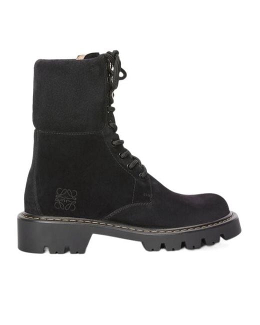 Loewe Black Sierra Combat Boot