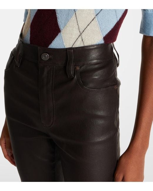 FRAME Black Flared Casual Pants