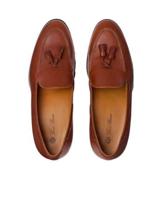 Loro Piana Brown Serge Tassel Loafer