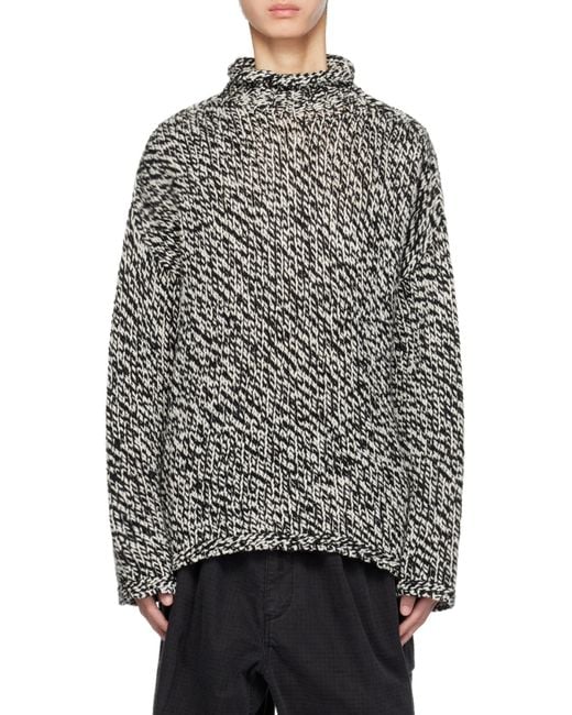 Acne Gray Long-Sleeved Sweater for men