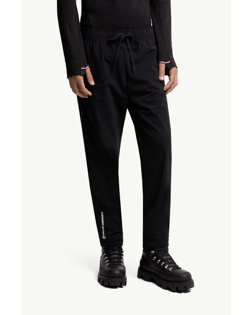 Moncler Black Grenoble Drawstring Tapered Pants for men