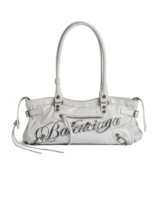 Balenciaga Metallic Le City Bag East-West
