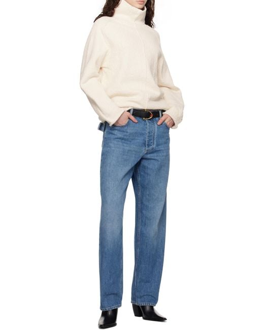 Bottega Veneta Natural Compact High Neck Jumper