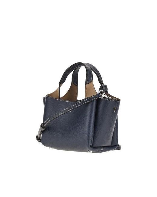 Tod's Blue Dual-Handle Shoulder Bag