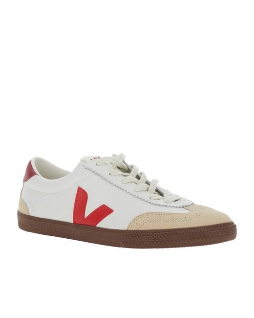 Veja Pink Volley O T Lace-Up Sneakers for men
