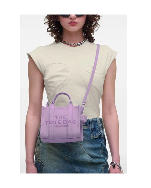Marc Jacobs Purple The Micro Tote Bag