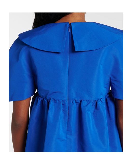 Nina Ricci Blue Faille Minidress