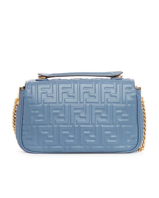 Fendi Blue Nappa Leather Bag