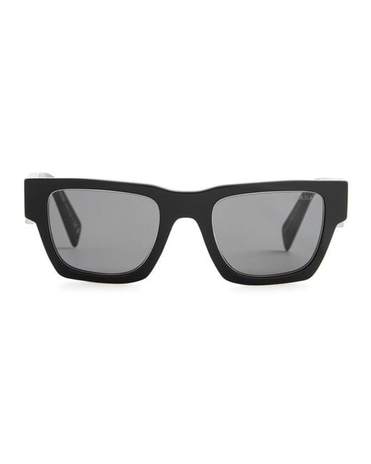 Prada White Square-Frame Sunglasses