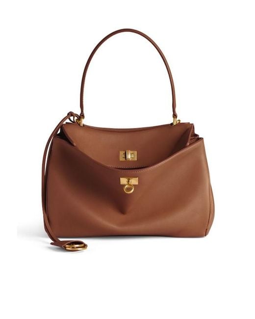 Balenciaga Brown Rodeo Small Top Handle Bag