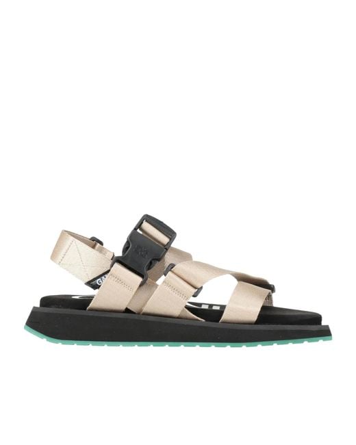 Ganni Natural Simple Webbing Sandals