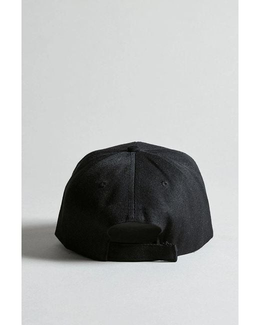 R13 Black Logo Embroidered Baseball Cap for men