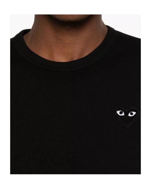 COMME DES GARÇONS PLAY Black Heart-Patch T-Shirt for men