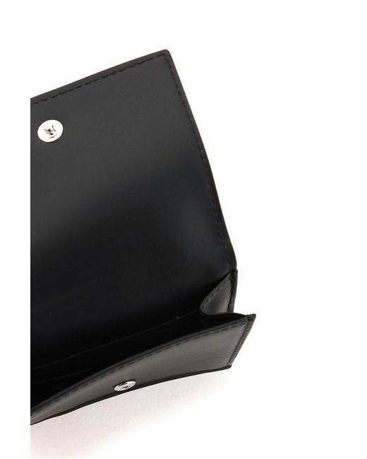 Fendi Gray Logo Detailed Tri-Fold Wallet for men