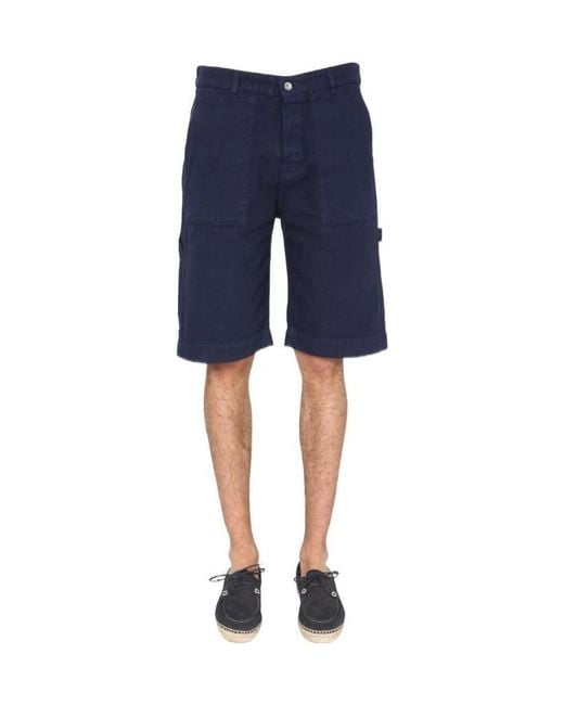 YMC Blue Latino Shorts for men