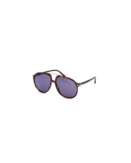 Tom Ford Purple Eyewear Archie Pilot Frame Sunglasses for men