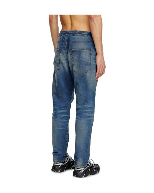 DIESEL Blue Belt-Loop Jeans for men