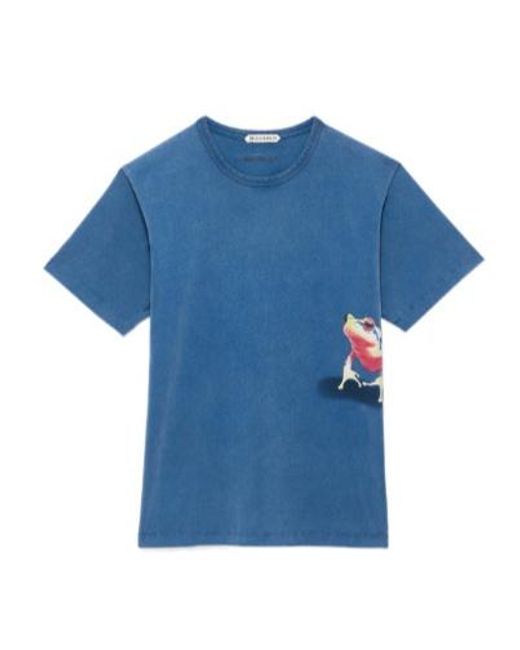 J.W. Anderson Blue Jw Anderson Short-Sleeved Crewneck T-Shirt for men