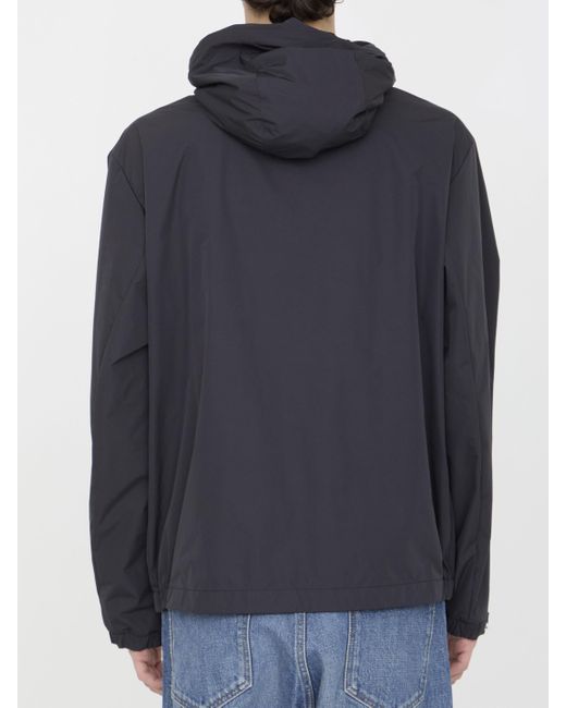 Moncler Blue Traversier Hooded Jacket for men